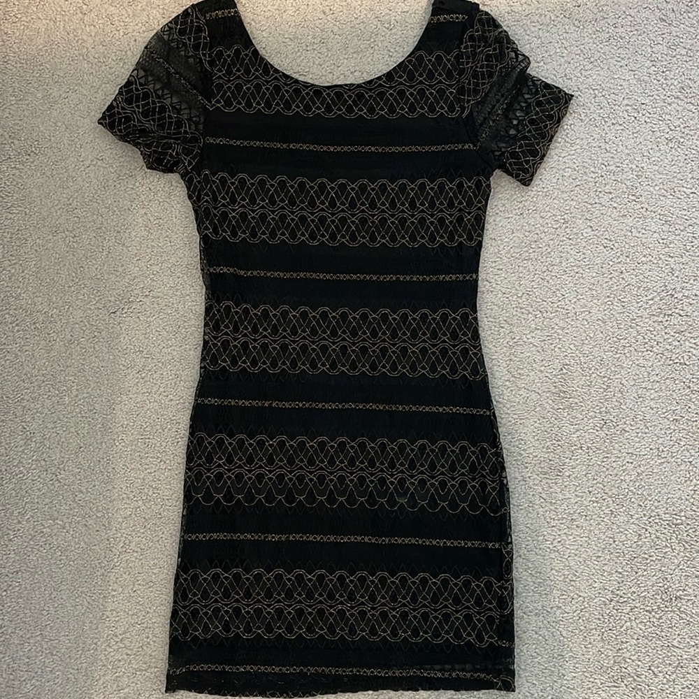 Forever 21 Black & Gold Dress